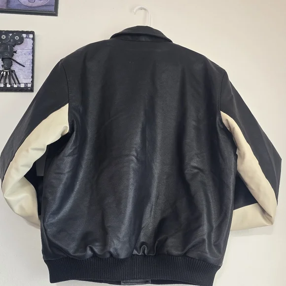 Ice Cold Records Faux Leather Jacket - Men’s XL